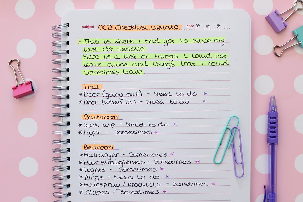 Mild Ocd Symptoms Checklist